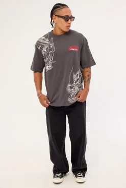 Yokai Oversize Super Heavy Tee Ash Black