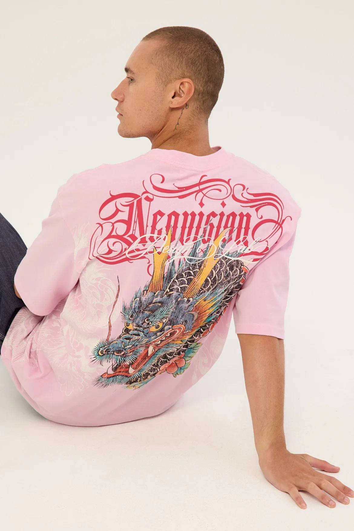 Yokai Oversize Super Heavy Tee Candy Pink