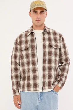 Zeal Zip Through Jacket Pine Cone Brown