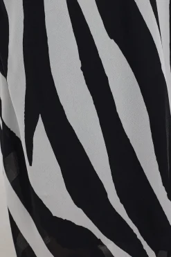 Zebby Chiffon Maxi Skirt Zebra