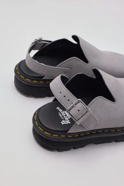 Zebzag Suede Mule Ultimate Grey