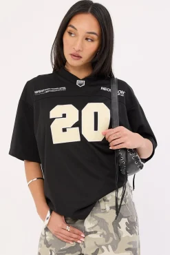 Zenon V Neck Jersey Black
