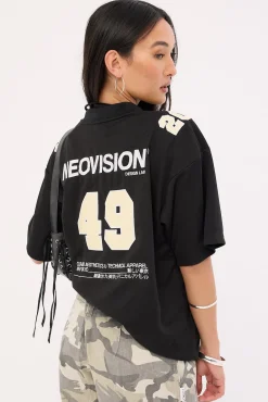 Zenon V Neck Jersey Black