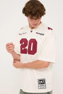 Zenon V Neck Jersey Off White