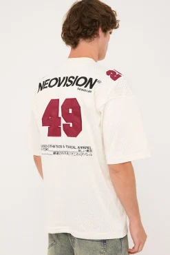 Zenon V Neck Jersey Off White
