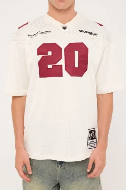 Zenon V Neck Jersey Off White