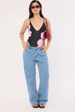 Zimi Flower One Piece Black