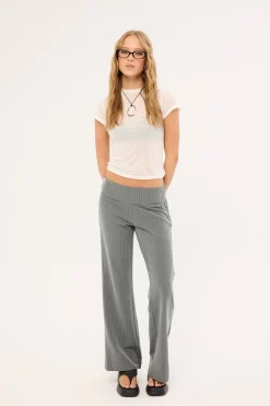Zolena Trouser Tailoring Pinstripe Grey