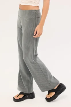 Zolena Trouser Tailoring Pinstripe Grey